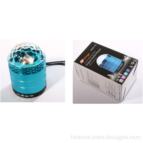 Support TF Card Speaker with LED Stage Light